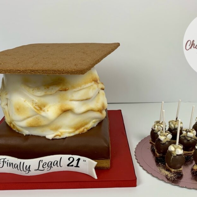 cake birthday smores